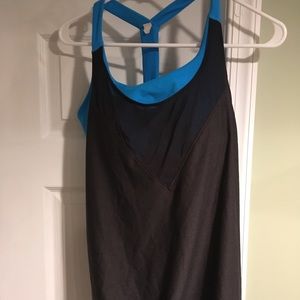 Under armour tank with built in bra